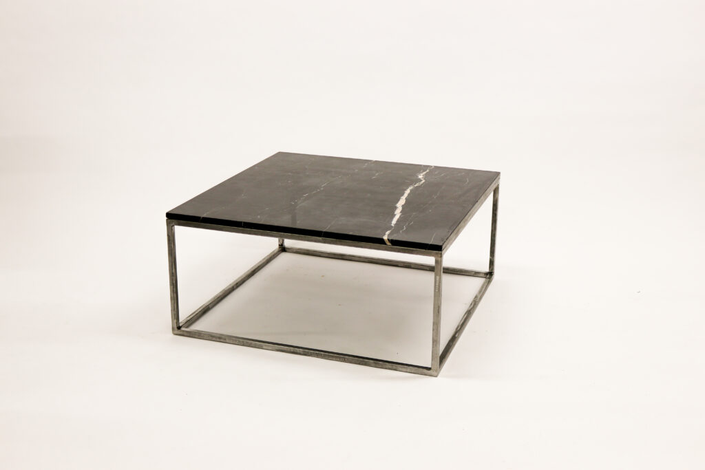 Marmeren salontafel zwart vierkant 1